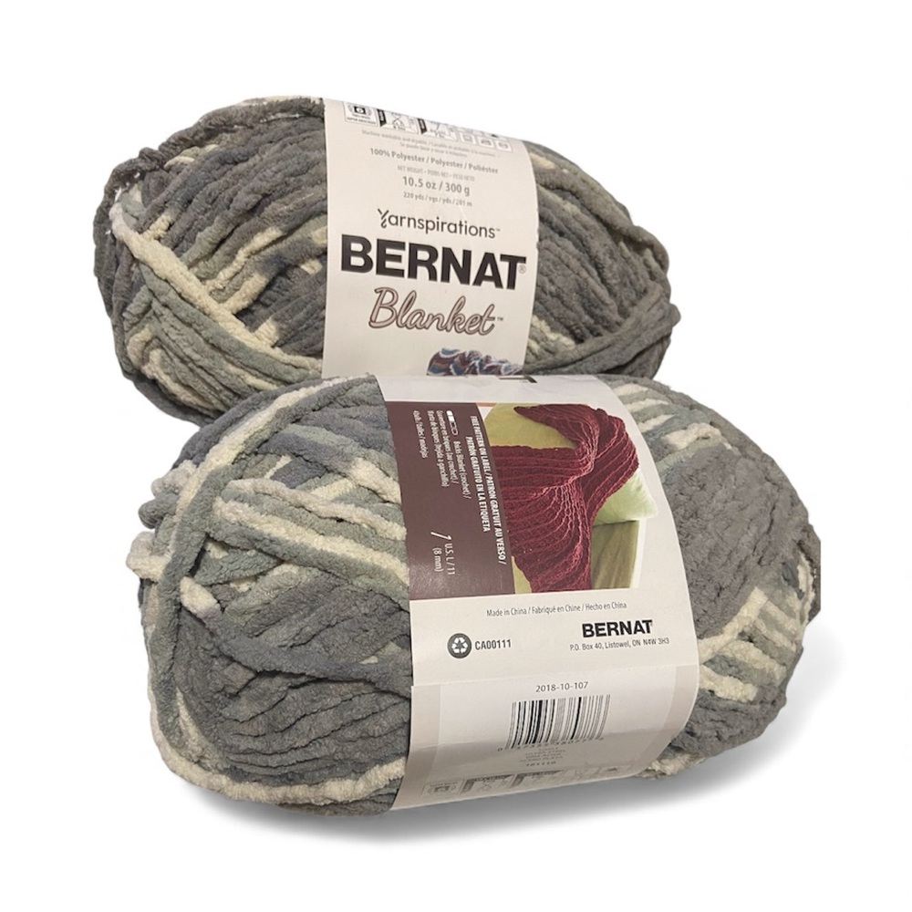 BERNAT 2 Blanket Yarn (Silver Steel)